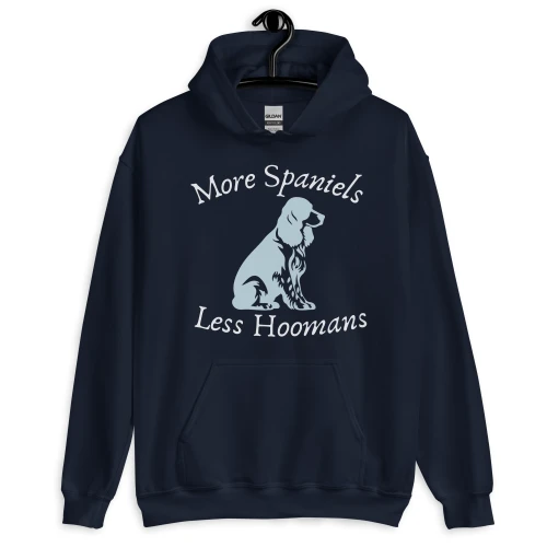 Men’s More Spaniels, Less Humans – Springer FETCH Hoodie