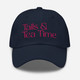 Tails & Tea Time – Embroidered Cap for Dog Lovers