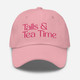 Tails & Tea Time – Embroidered Cap for Dog Lovers