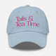 Tails & Tea Time – Embroidered Cap for Dog Lovers