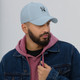 Adjustable Labrador Retriever dad cap with antique buckle and relaxed, low‑profile fit
