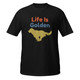 Life Is Golden–Golden Retriever–WAG Co. Unisex T‑Shirt