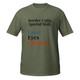 Laser Eyes Engaged–Border Collie–WAG Co. Unisex T‑Shirt
