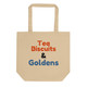 Tea, Biscuits & Goldens – Organic Cotton Shopper