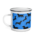 Low‑Trail Loyal – Dachshund Camper Enamel Mug 12oz