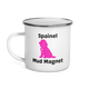 Mud Magnet – Cocker Spaniel Camper Enamel Mug 12oz