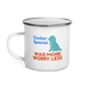 Wag More Worry Less – Cocker Spaniel Camper Enamel Mug 12oz