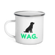 WAG. – Golden Retriever Camper Enamel Mug 12oz