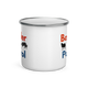 Border Patrol – Border Collie Camper Enamel Mug 12oz