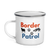 Border Patrol – Border Collie Camper Enamel Mug 12oz