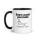 Every Snack You Make – Dachshund BrightSide Colour Mug 11oz