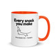 Every Snack You Make – Dachshund BrightSide Colour Mug 11oz