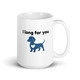 I Long for You Script – Dachshund Mug