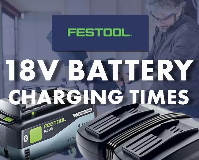 Festool battery charging times