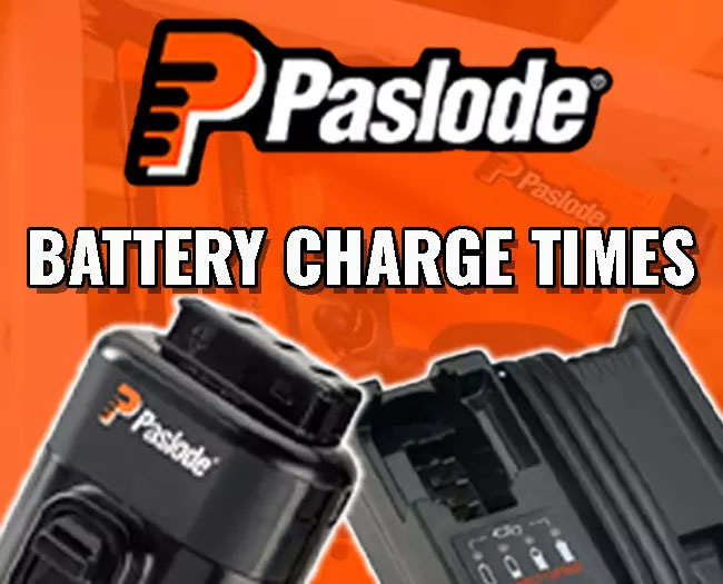Paslode battery charging times
