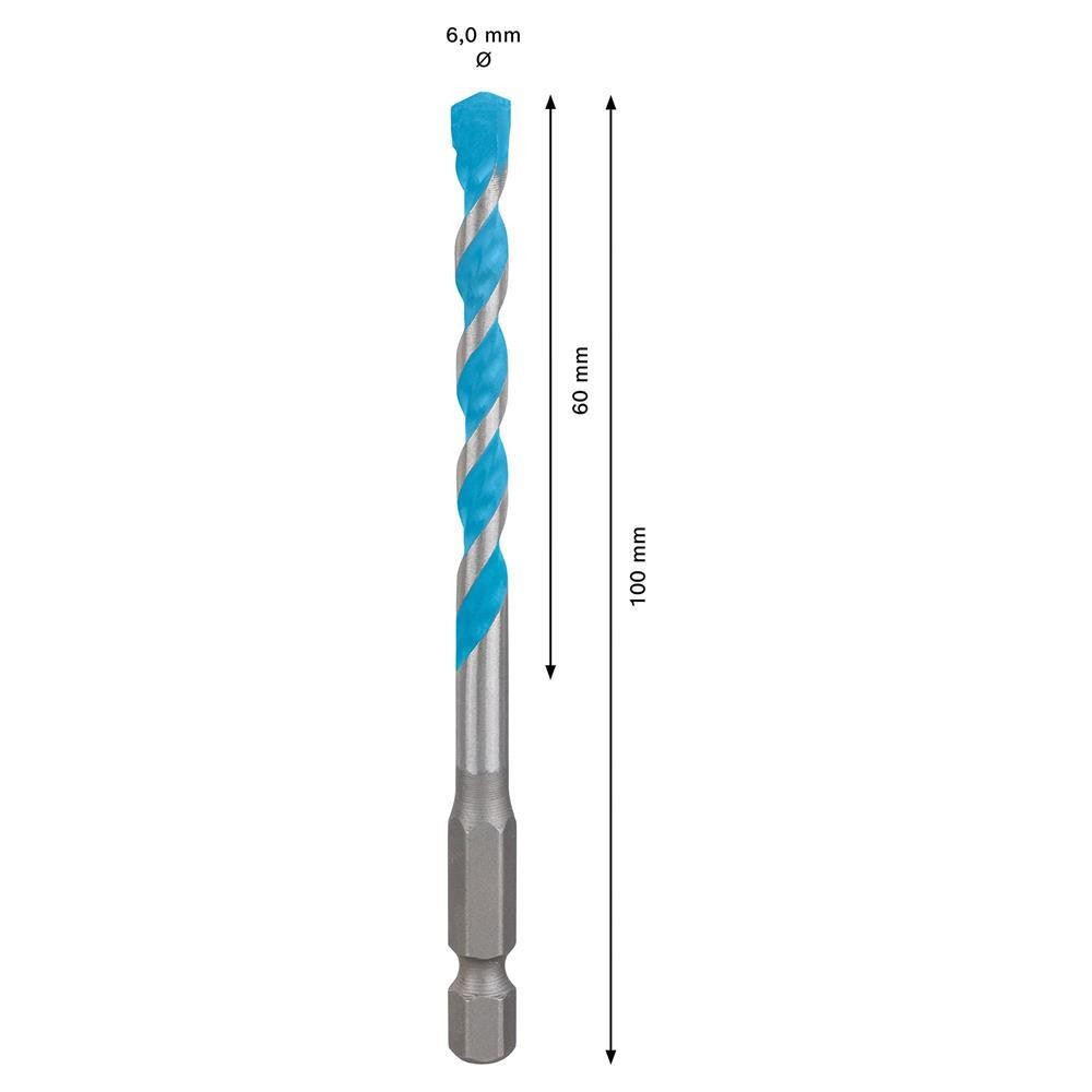 Bosch EXPERT x 60 x 100mm HEX-9 Multi-Construction Drill Bit