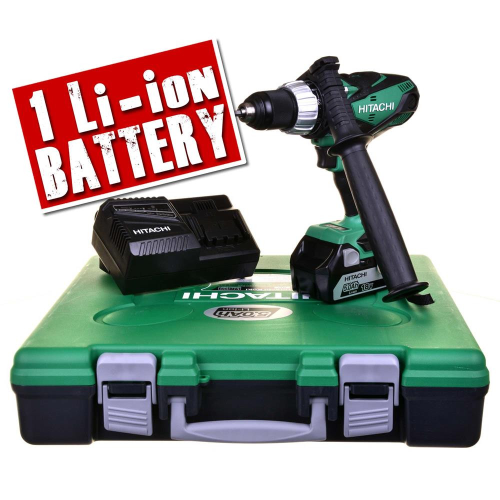 Hitachi DV18DSDL-1 18V Li-ion Hammer Drill Driver - ITS