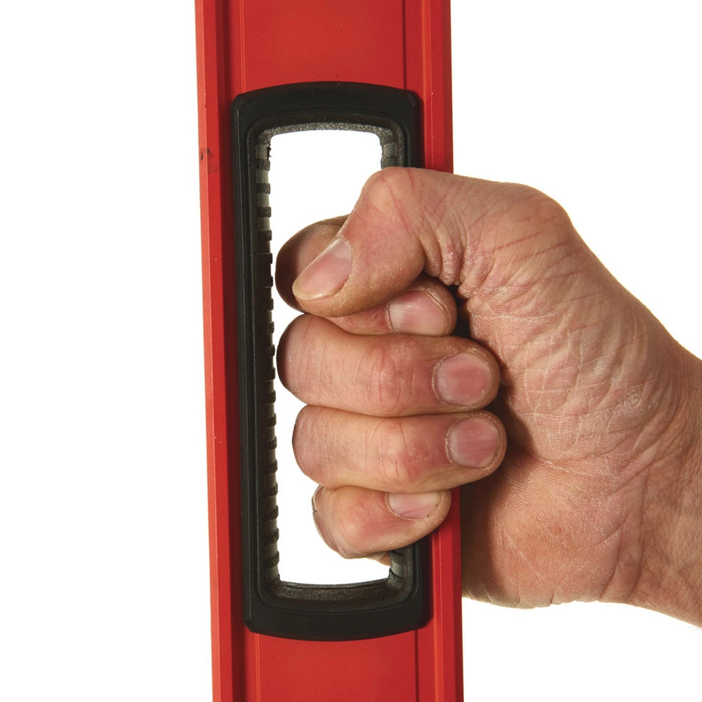 Livella Magnetica Milwaukee 120 Cm Redstick Backbone - Nucleo In Metallo, Magneti Al Neodimio, Rossa/nera