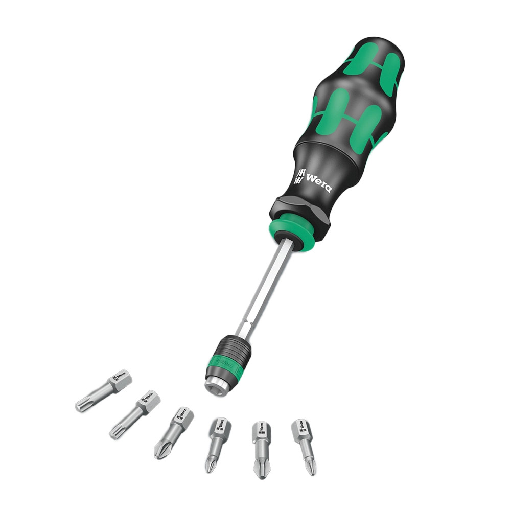 Wera 05003474001 Kraftform Compact VDE 16 Universal 1, VDE-geïsoleerde bit-handhouder met