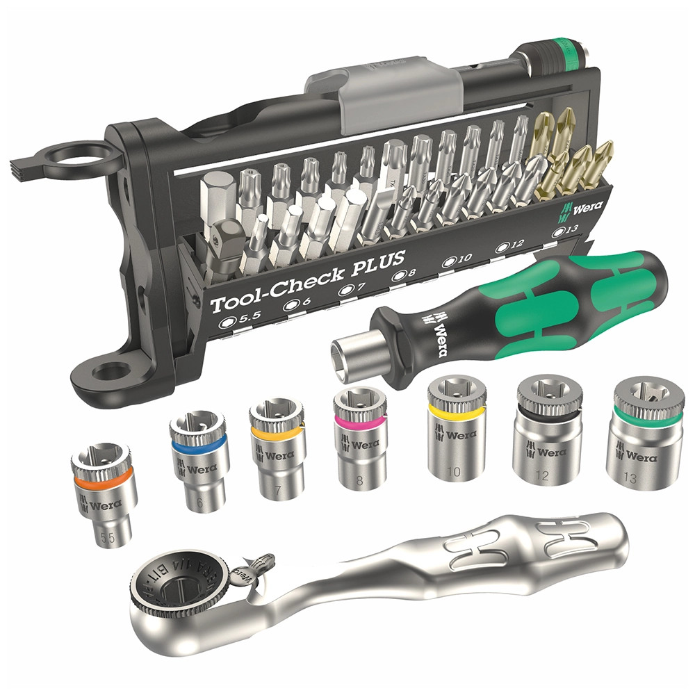 Wera Tool-Check Plus 1/4'' Drive 39 Piece Ratchet with