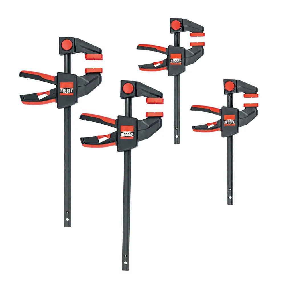 Bessey 4 Piece One Handed Clamp Set | Bessey Quick Clamps | ITS.co.uk