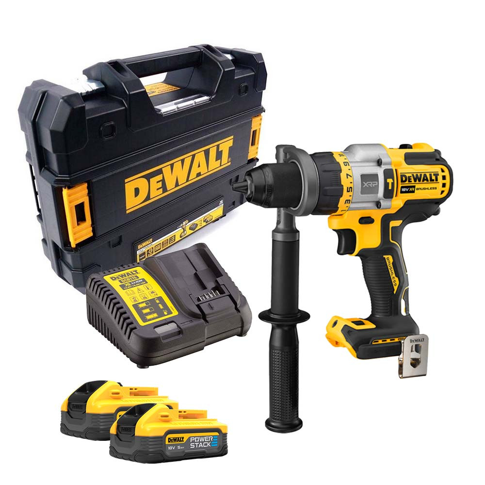 Home Depot Tool Combo Dewalt Hammer Drill Driver Combo Dewalt DCD999H2T 18V  XR XRP Brushless Combi
