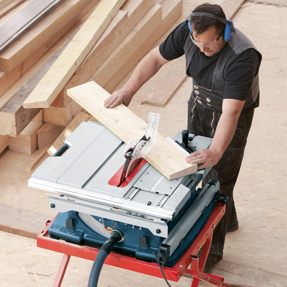 Bosch GTS 10 XC 255mm Electric Table Saw with Slide Carriage & GTA 6000 Saw  Stand | Bosch Table Saws | ITS.co.uk