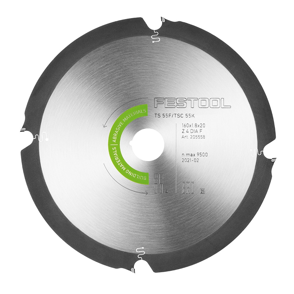 Festool 205558 160mm x 20mm 4T Diamond Circular Saw Blade for
