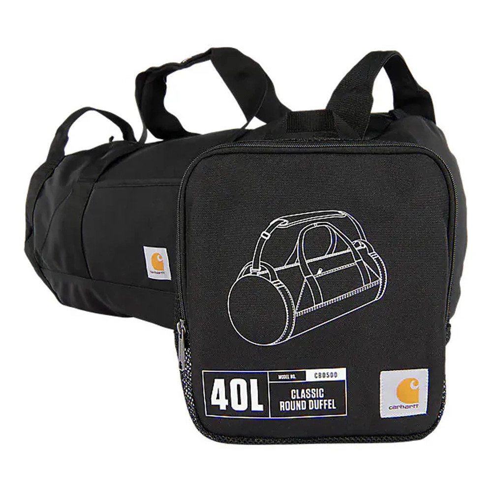 バッグ Carhartt Utility Duffel 40L Carhartt 40L Classic Round Duffel - Black - ITS