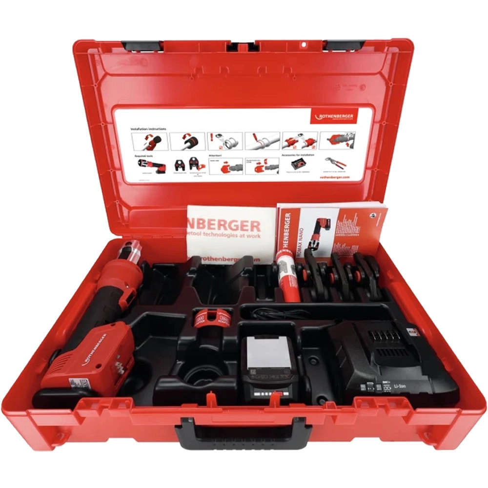 Rothenberger ROMAX NANO iJAWs, M15-22-28 UK CAS Press Jaws, 2.0Ah