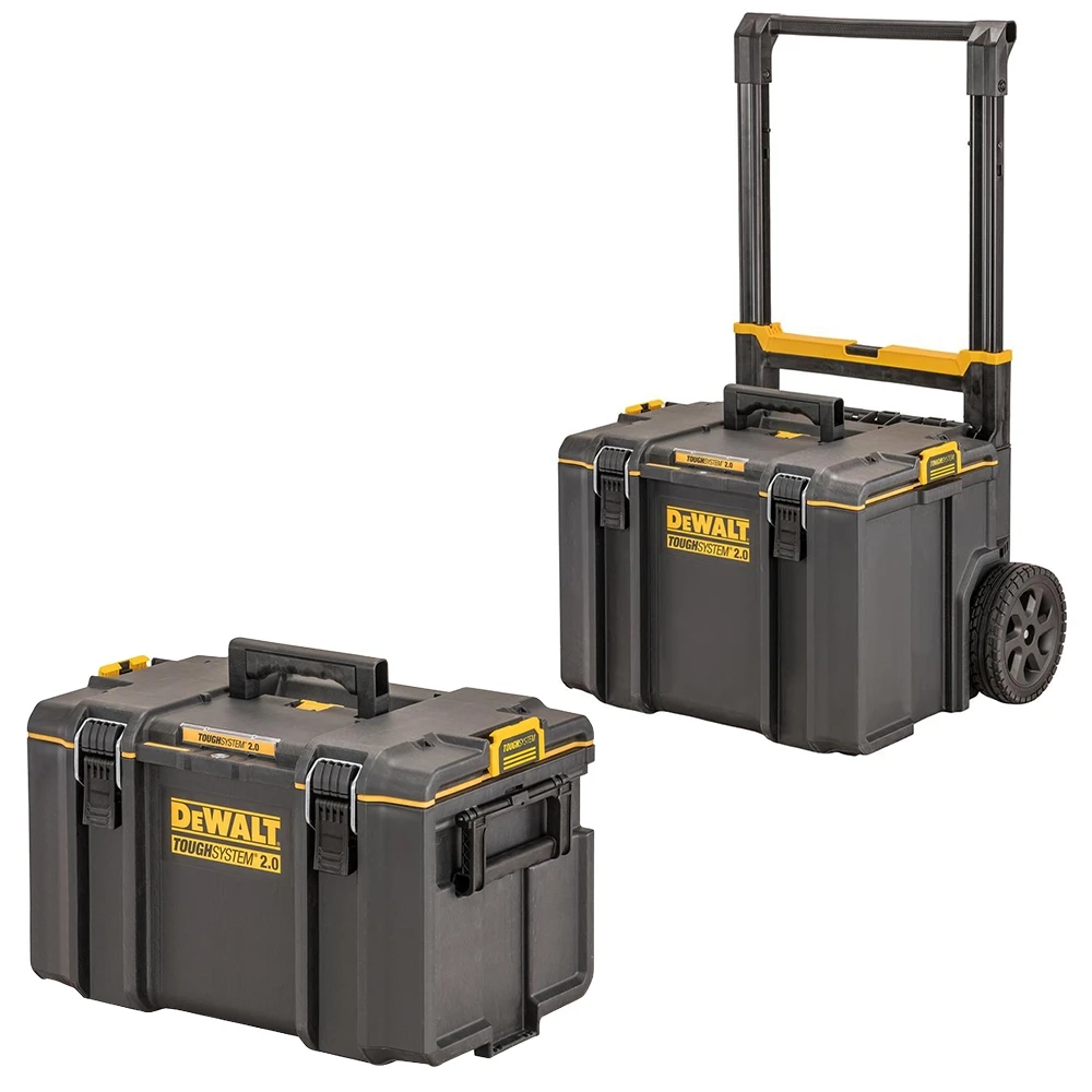 家具・インテリア DEWALT TOUGH SYSTEM 2.0 LARGE TOOL BOX Dewalt 2 Piece TOUGHSYSTEM 2.0 Wheeled Tool Box & Large Case - ITS