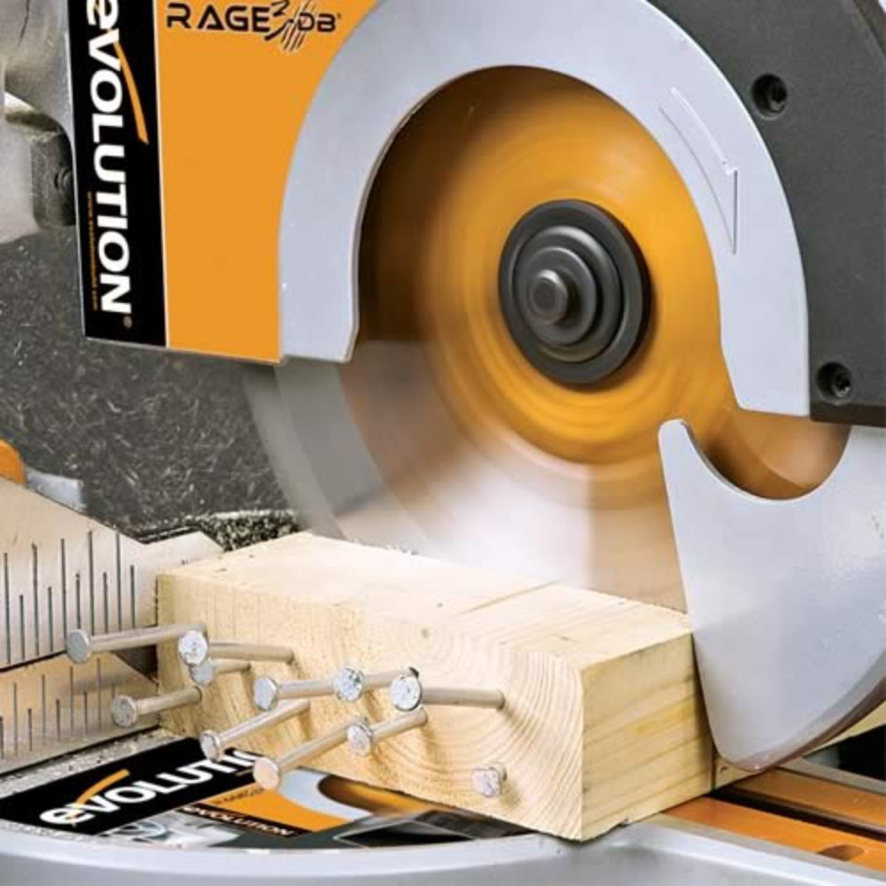Evolution Rage 3-DB 255mm Double Bevel Multipurpose Slide Mitre Saw