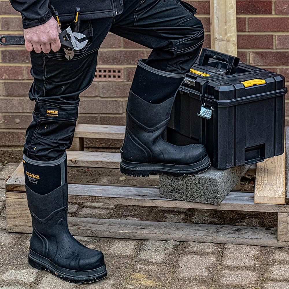Dewalt Hobart Wellington Boot Black Dewalt Wellington Boots