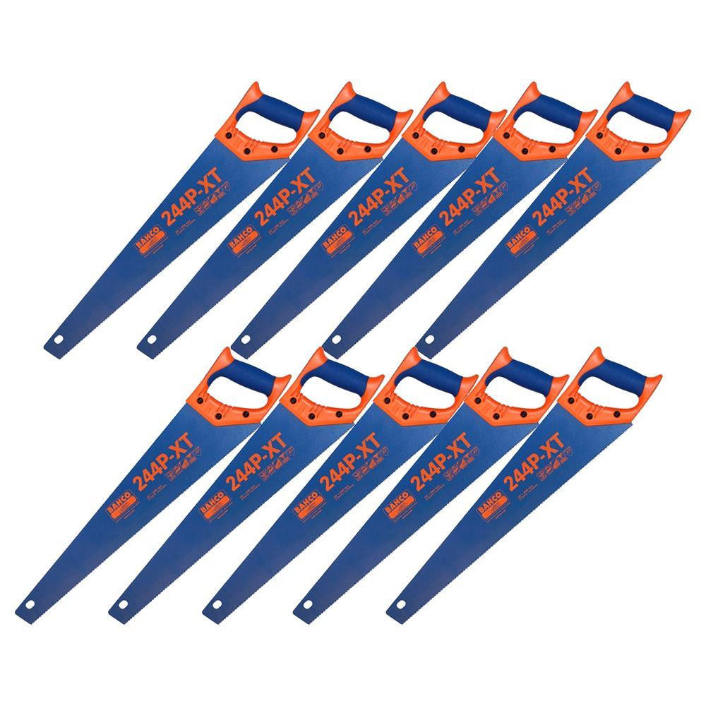 Bahco 244P22XTHP 22inch 550mm Hardpoint Handsaws Pack of 10 ITS
