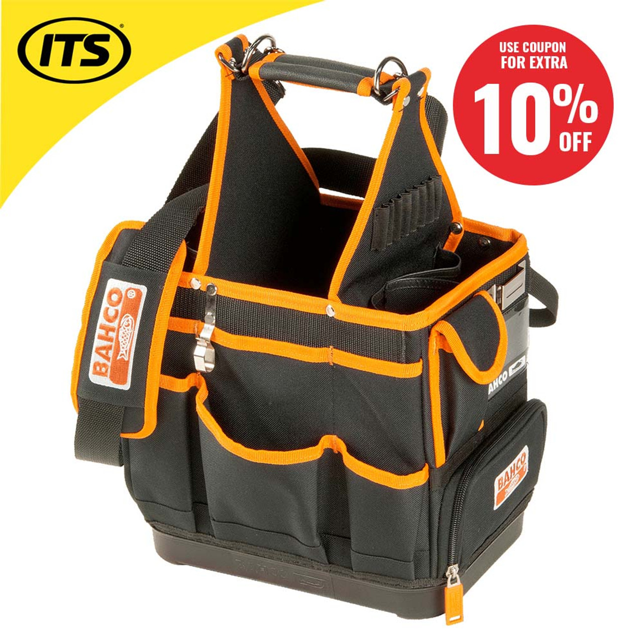 Bahco Electricians Bag Hard Bottom - 12in | ITS.co.uk|