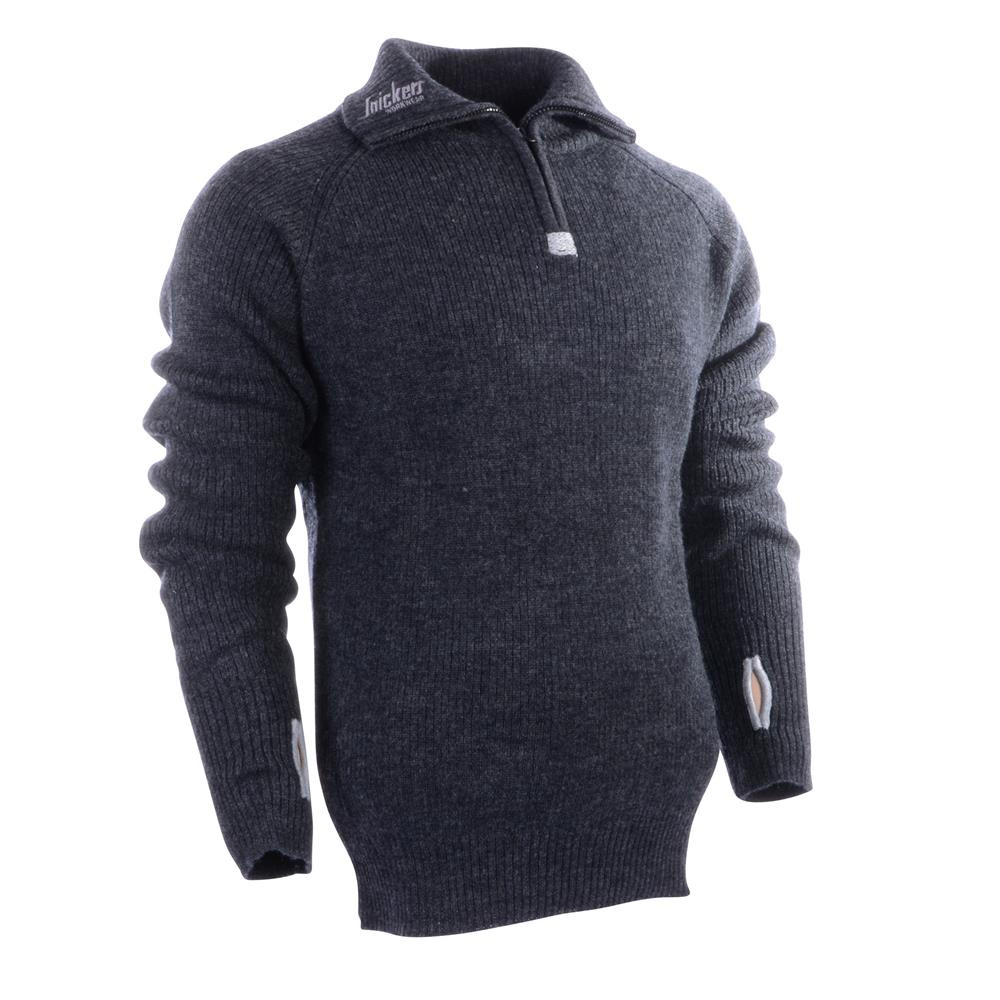 Snickers 1/2 Zip Wool Sweater - Black | Snickers Work Jumpers | ITS.co.uk