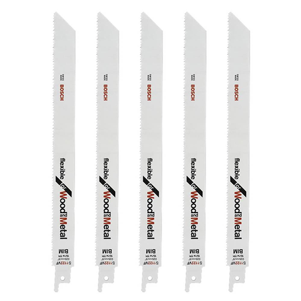 Bosch S 1122 VF Flexible Reciprocating Saw Blades for Wood & Metal