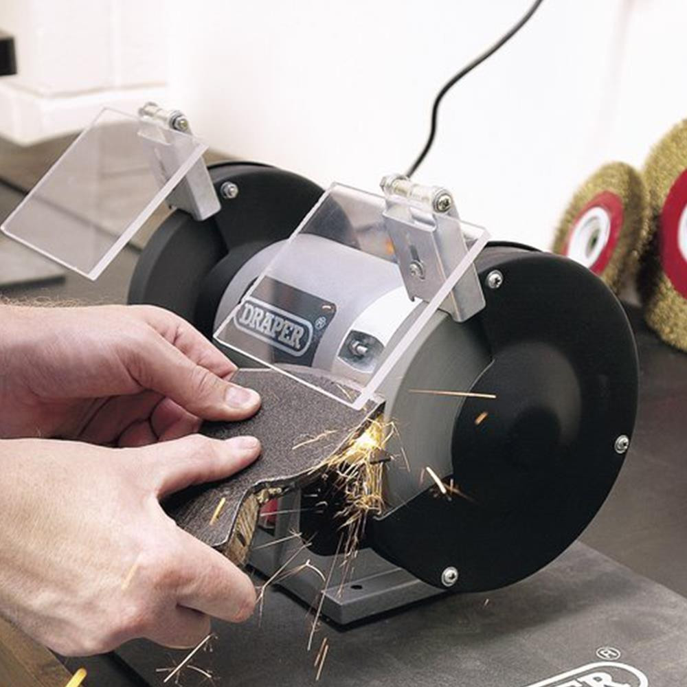 Visiera Per Smerigliatrice Da Banco - 2 Pezzi In Acciaio Inox 304, Per Smerigliatrici 125-250mm - Foto 13