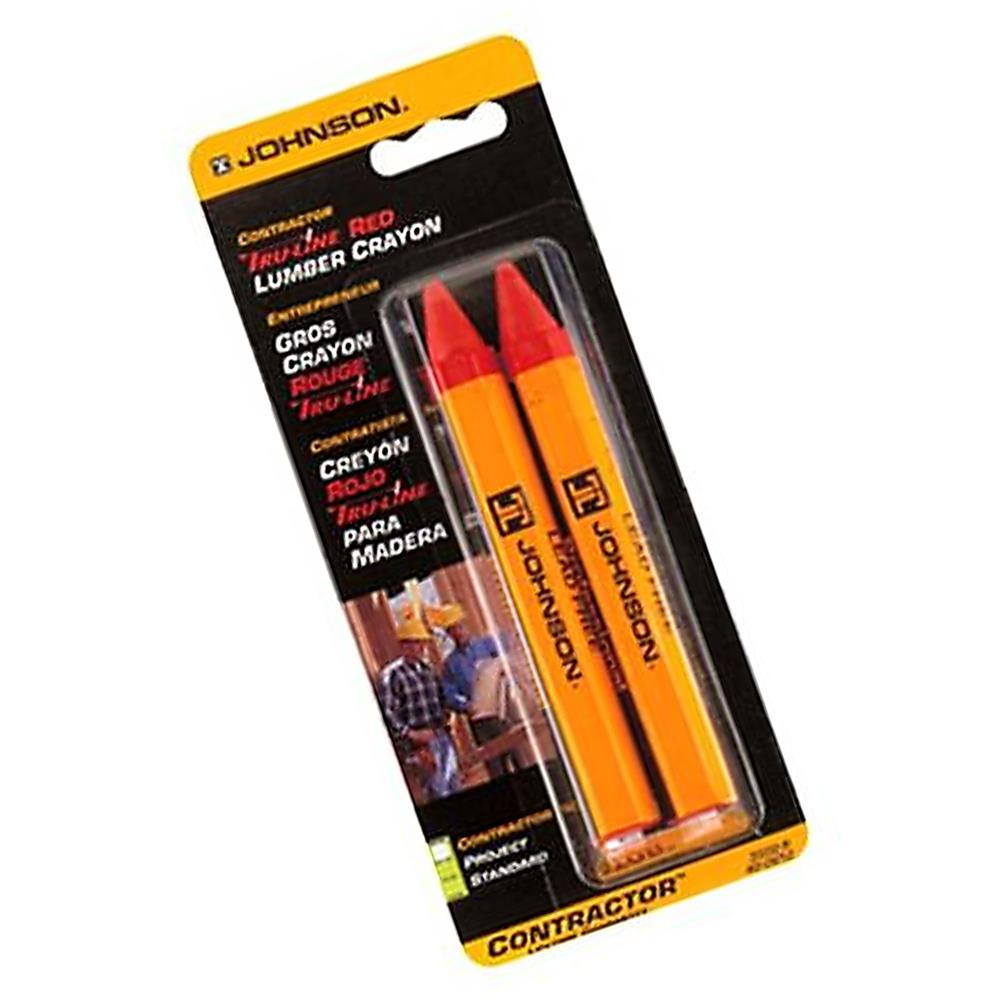 Johnson Lumber Crayon Red Pack of Two ITS.co.uk