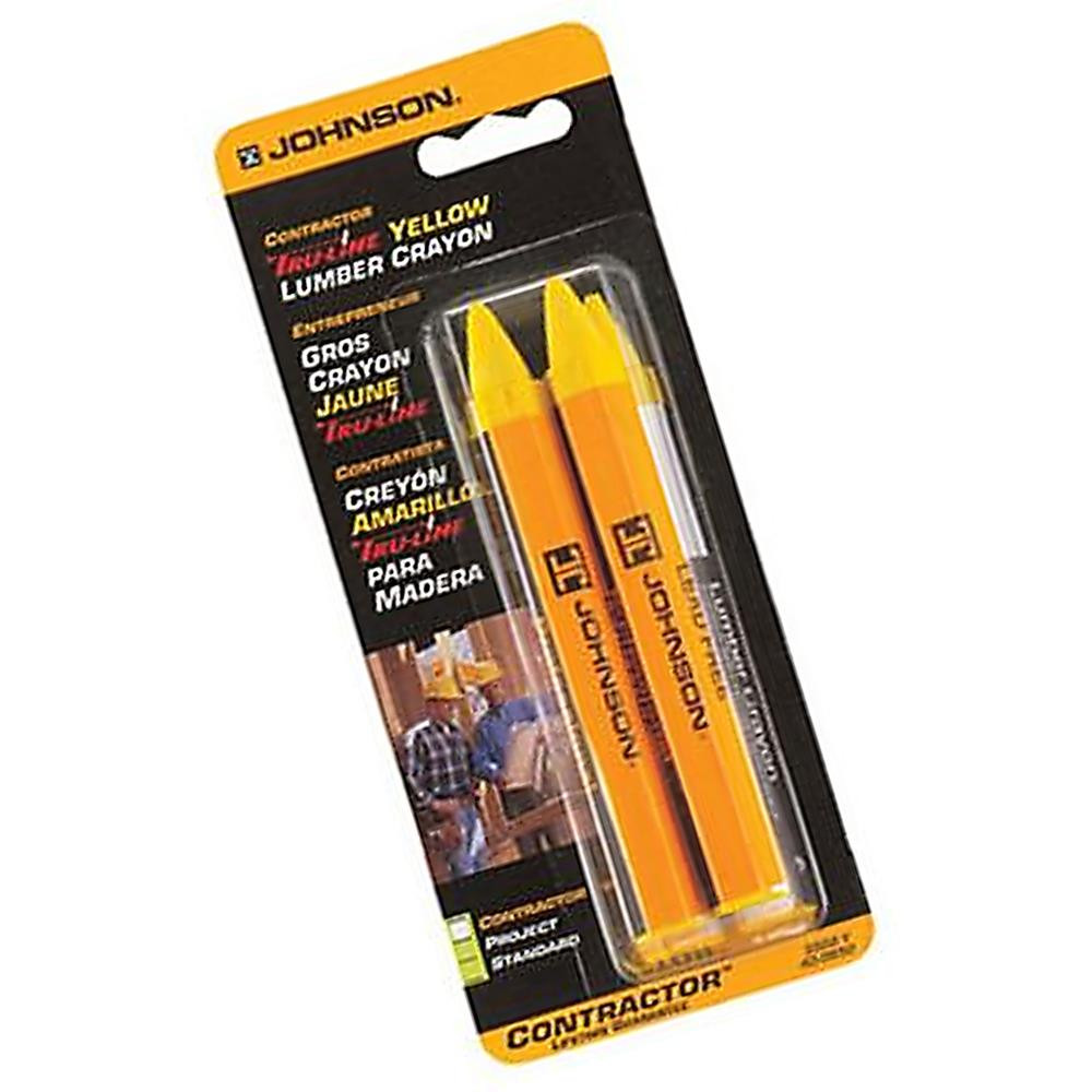 Johnson Lumber Crayon Yellow Pack of Two ITS.co.uk