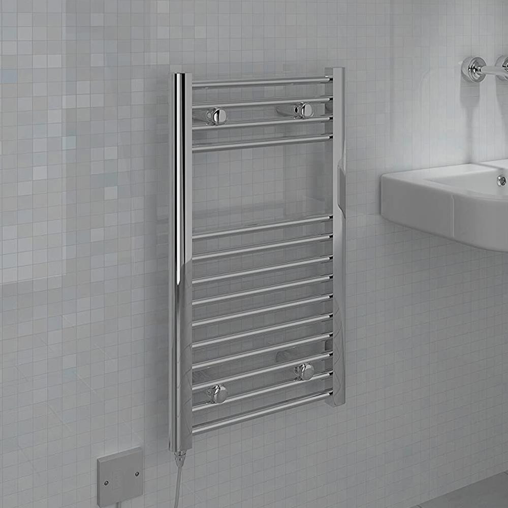 Kudox Electric Straight Towel Rail Radiator 700mm x 400mm Chrome ITS