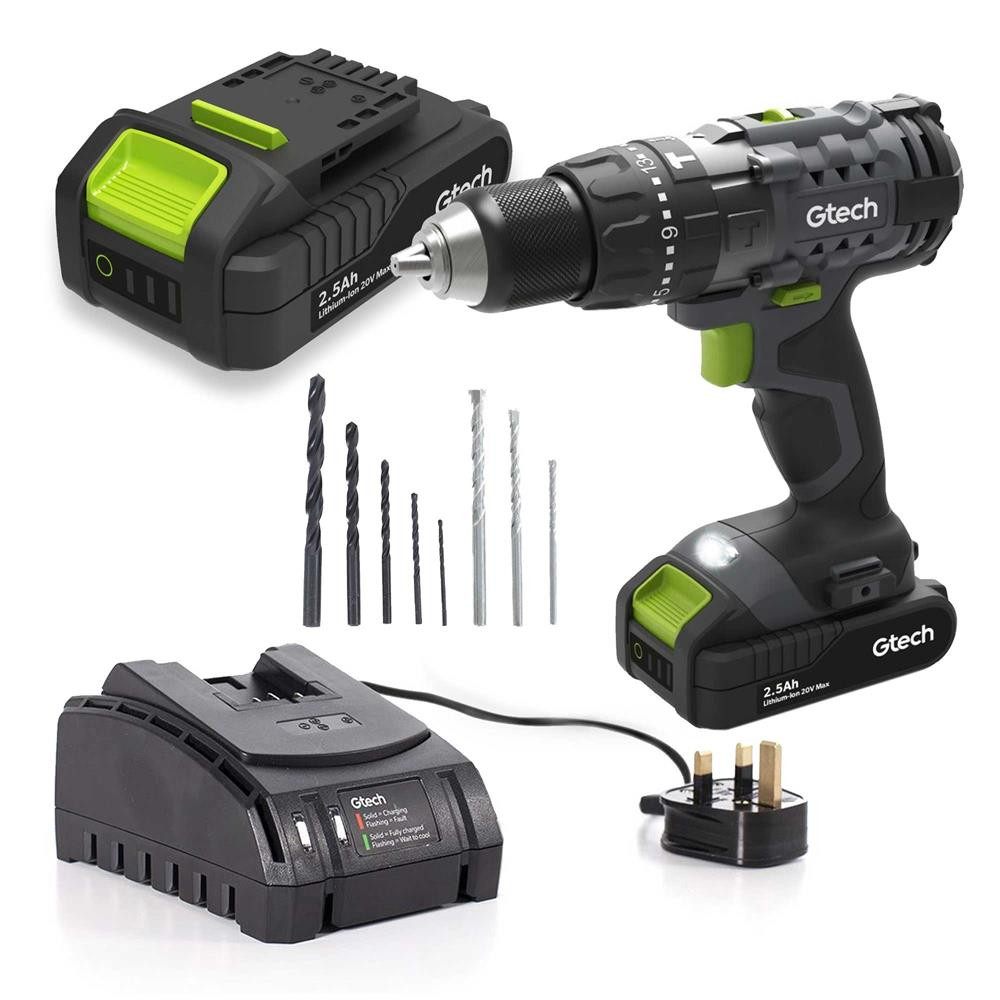 Gtech CCD01 20V Brushless Combi Drill with 1x 2.5Ah Battery