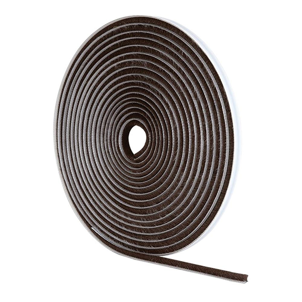 Stormguard 05SR474005MBL Self-Adhesive Brush Strip/Draught Excluder Strip, Black, 5 M