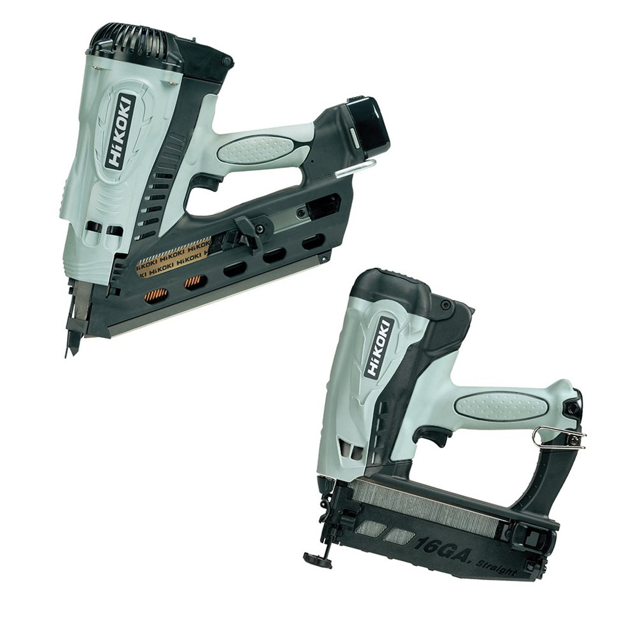 Hikoki Gas Nail Gun Twin Pack (NR90GC2 & NT65GS) Both in their own Carry Case with 2x Batteries Hikoki Gas Nail Gun Twin Pack (NR90GC2 & NT65GS) Both in their own Carry Case with 2x Batteries