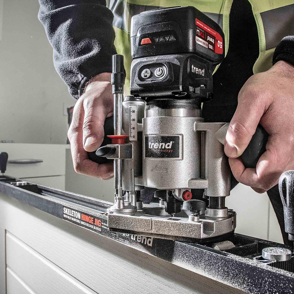 Trend T18S/R14 18V Brushless Router - With Case | Next Day Delivery ...
