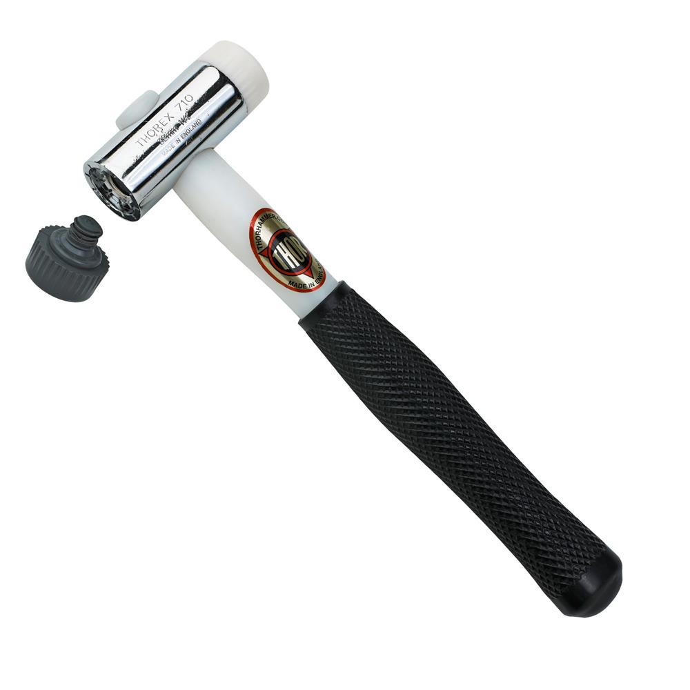 Thor 410 Plastic Thorex Faced Hammer Mallet - 450g, 32mm Face, Replaceable Faces-898473