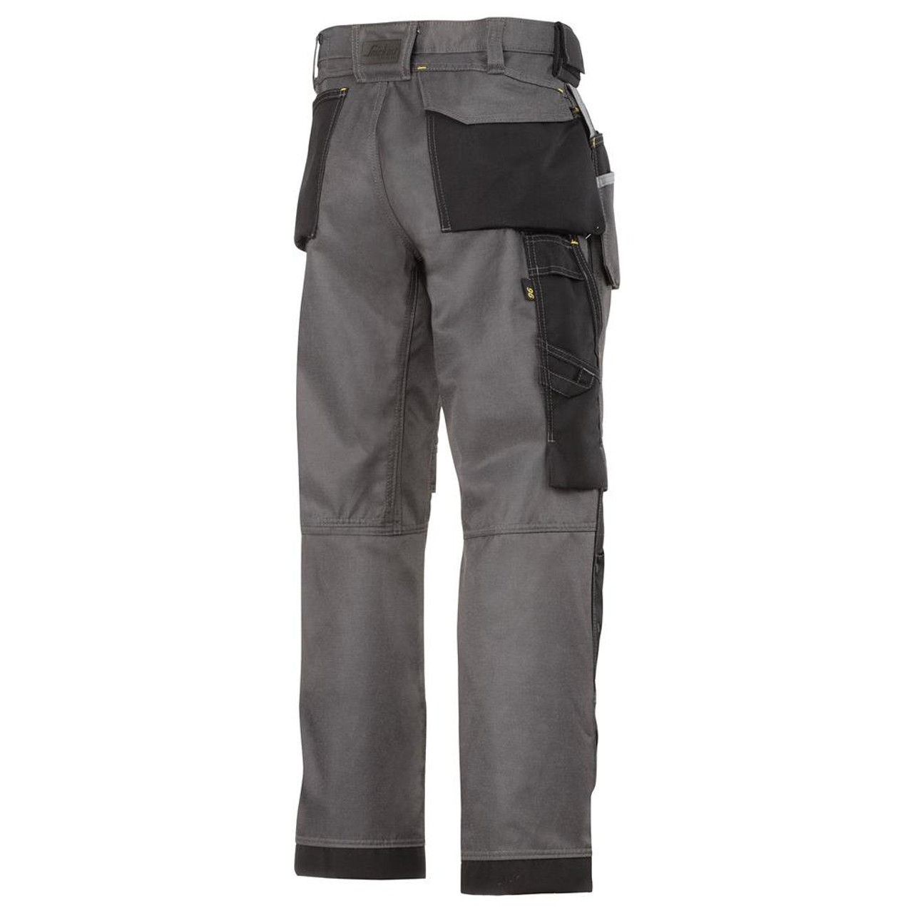 Snickers DuraTwill Trousers Kit with Knee Pads & Belt Clip - (Grey ...
