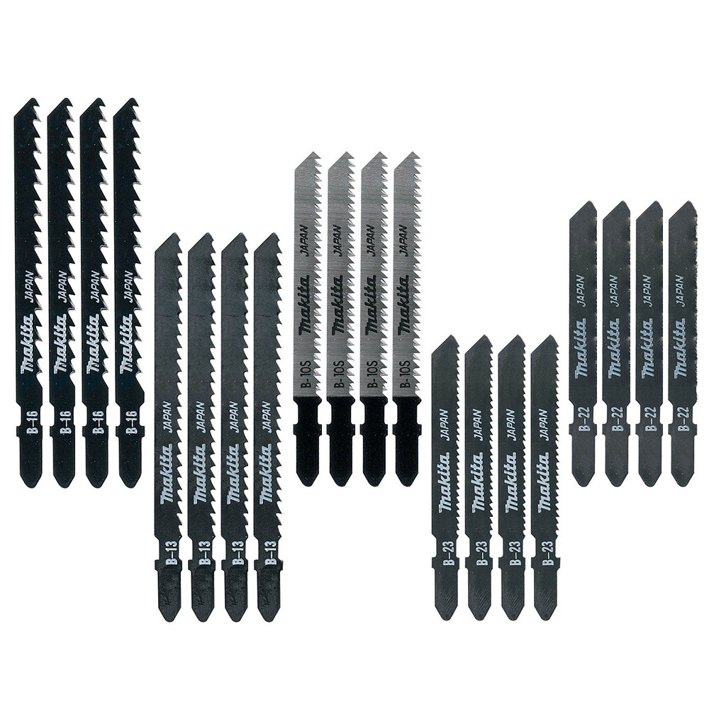 Makita A-86898 20 Piece Mixed Selection Jigsaw Blades | Makita