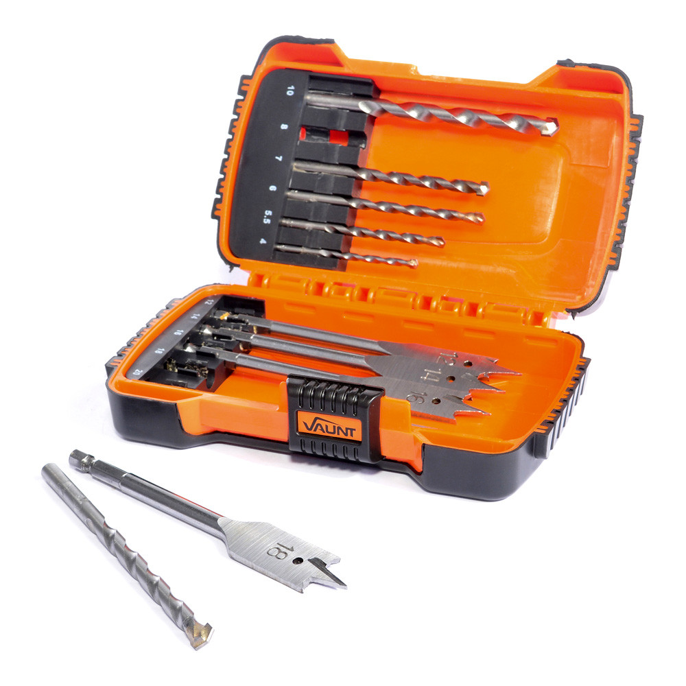 Vaunt Wood and Masonry Bit Set 12 Piece