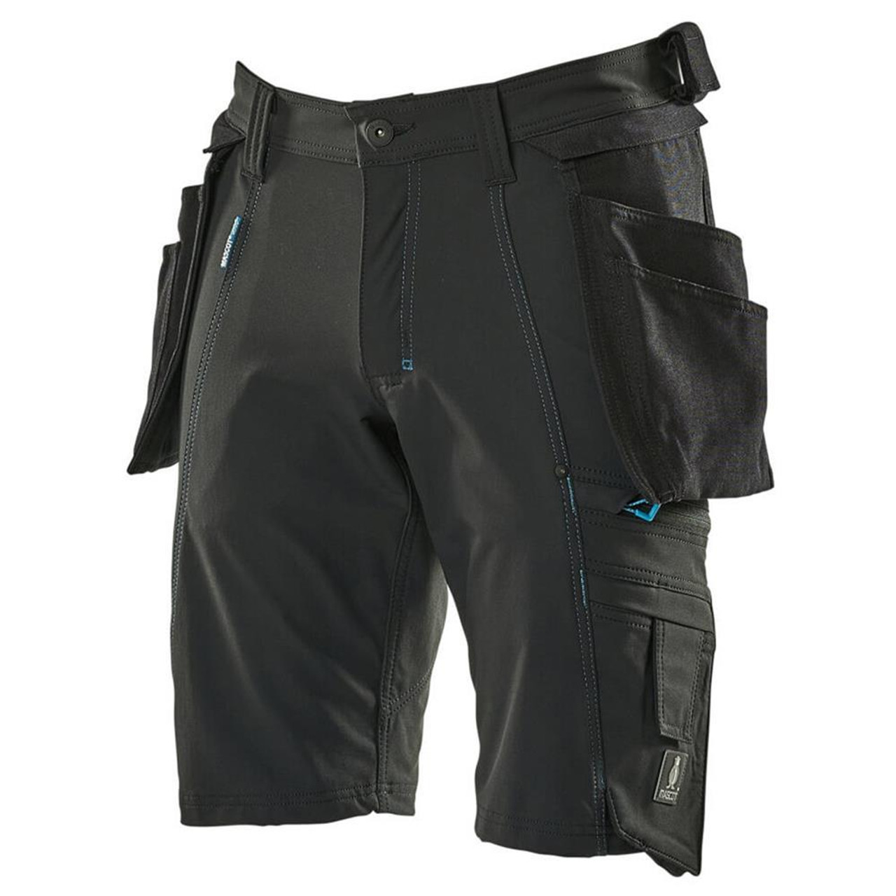 MASCOT ADVANCED Shorts Ultimate Stretch with holster pockets Black ...